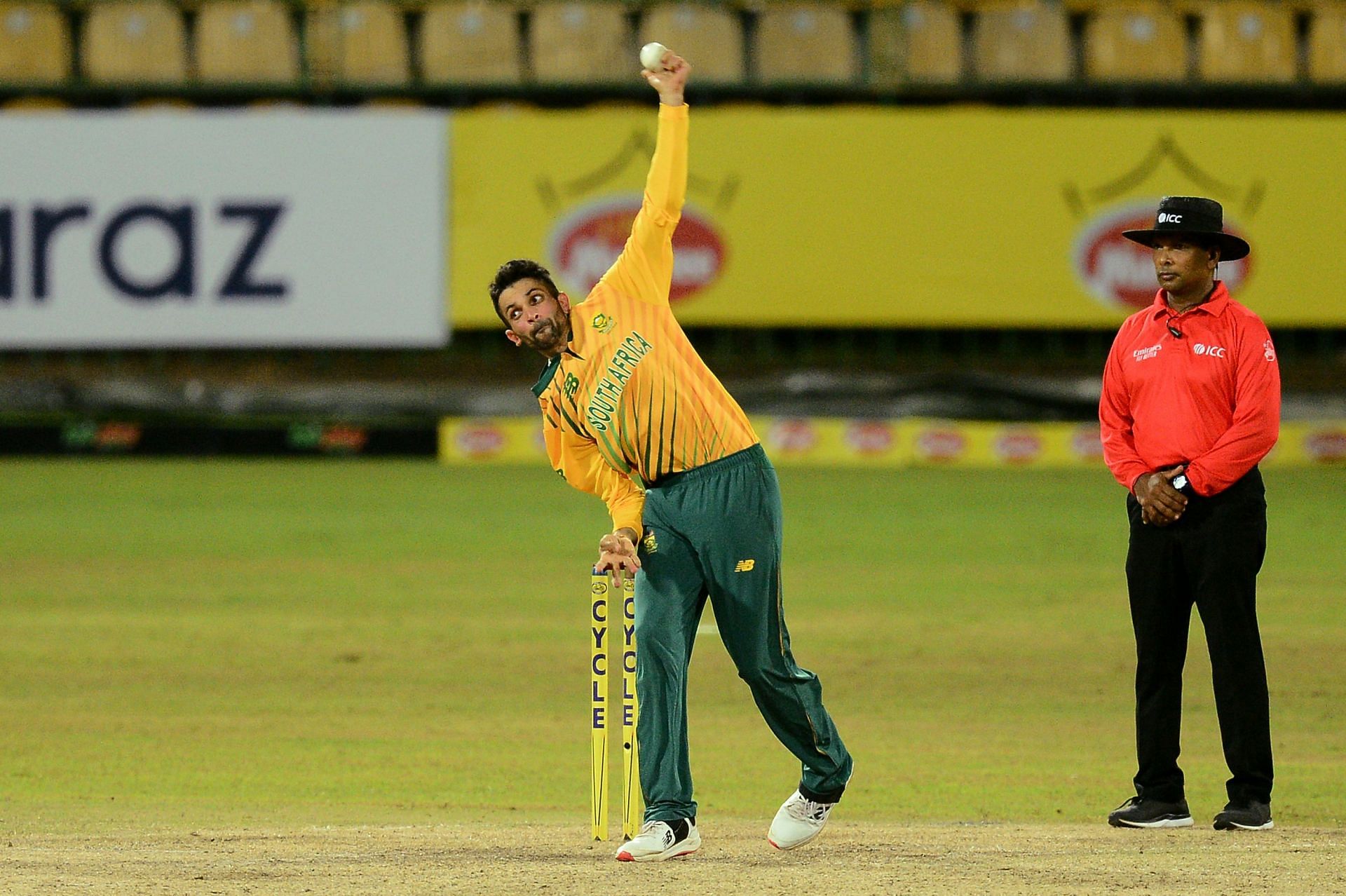 Keshav Maharaj has played just eight T20Is for South Africa.