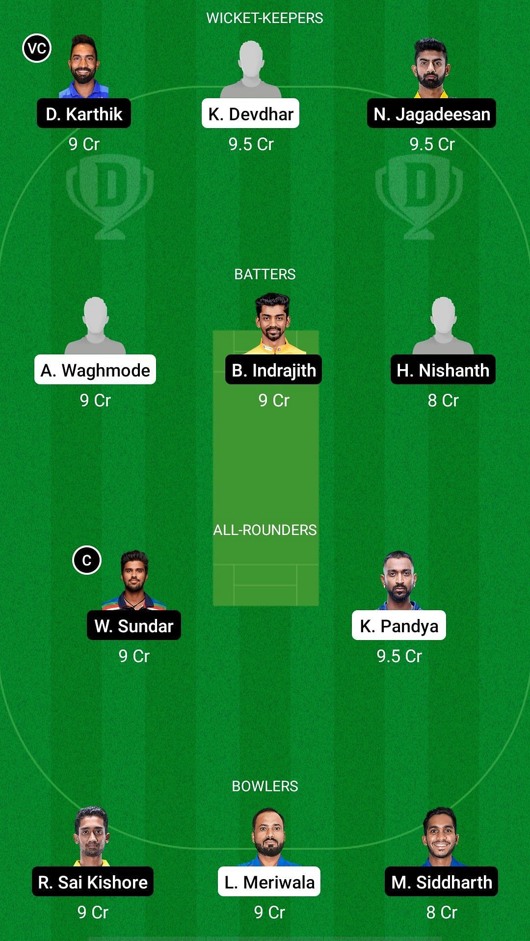 BRD vs TN Dream11 Prediction - Vijay Hazare Trophy