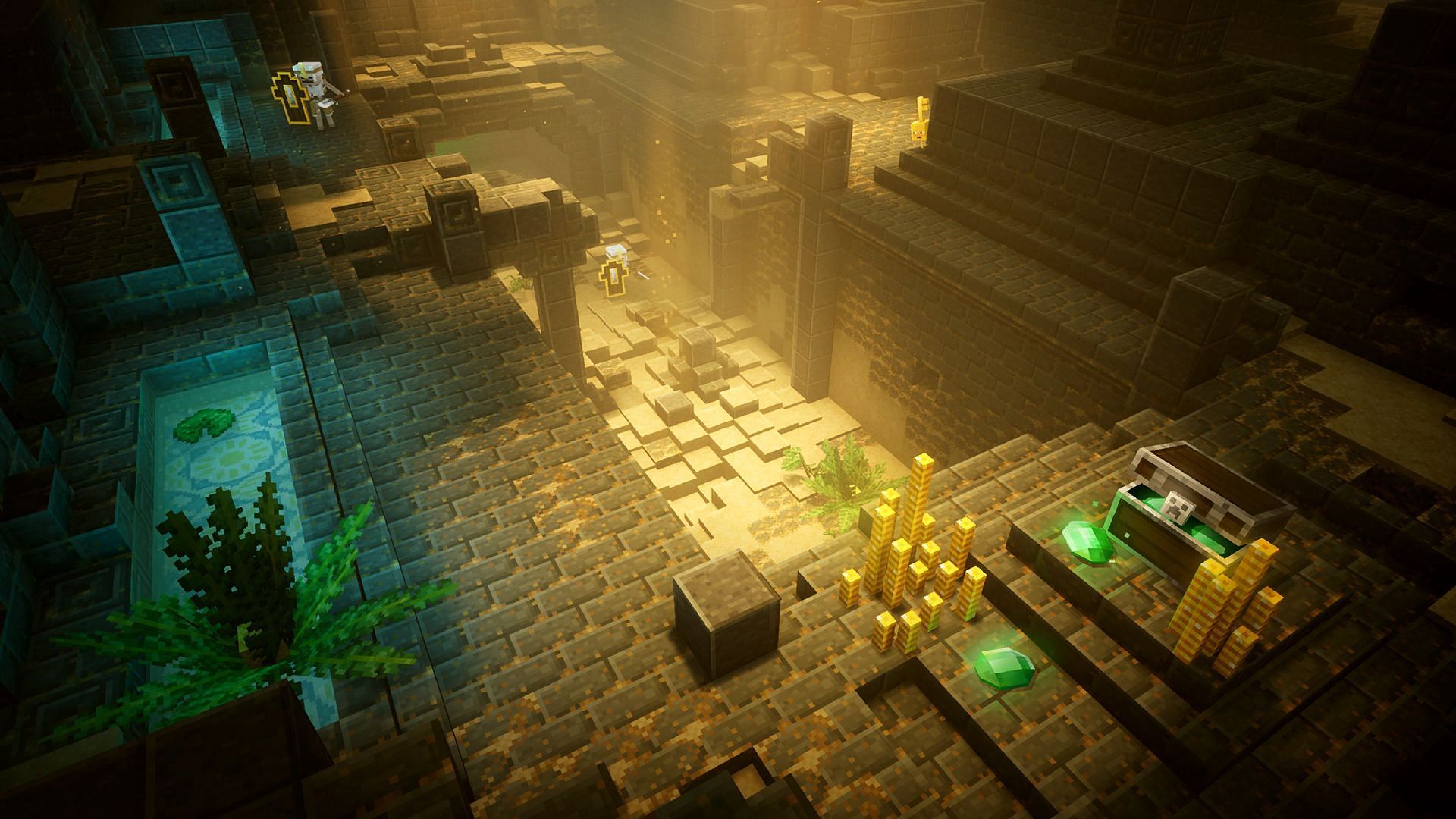 The Desert Temple may have on mob worth focusing on for XP farming (Image via Mojang)