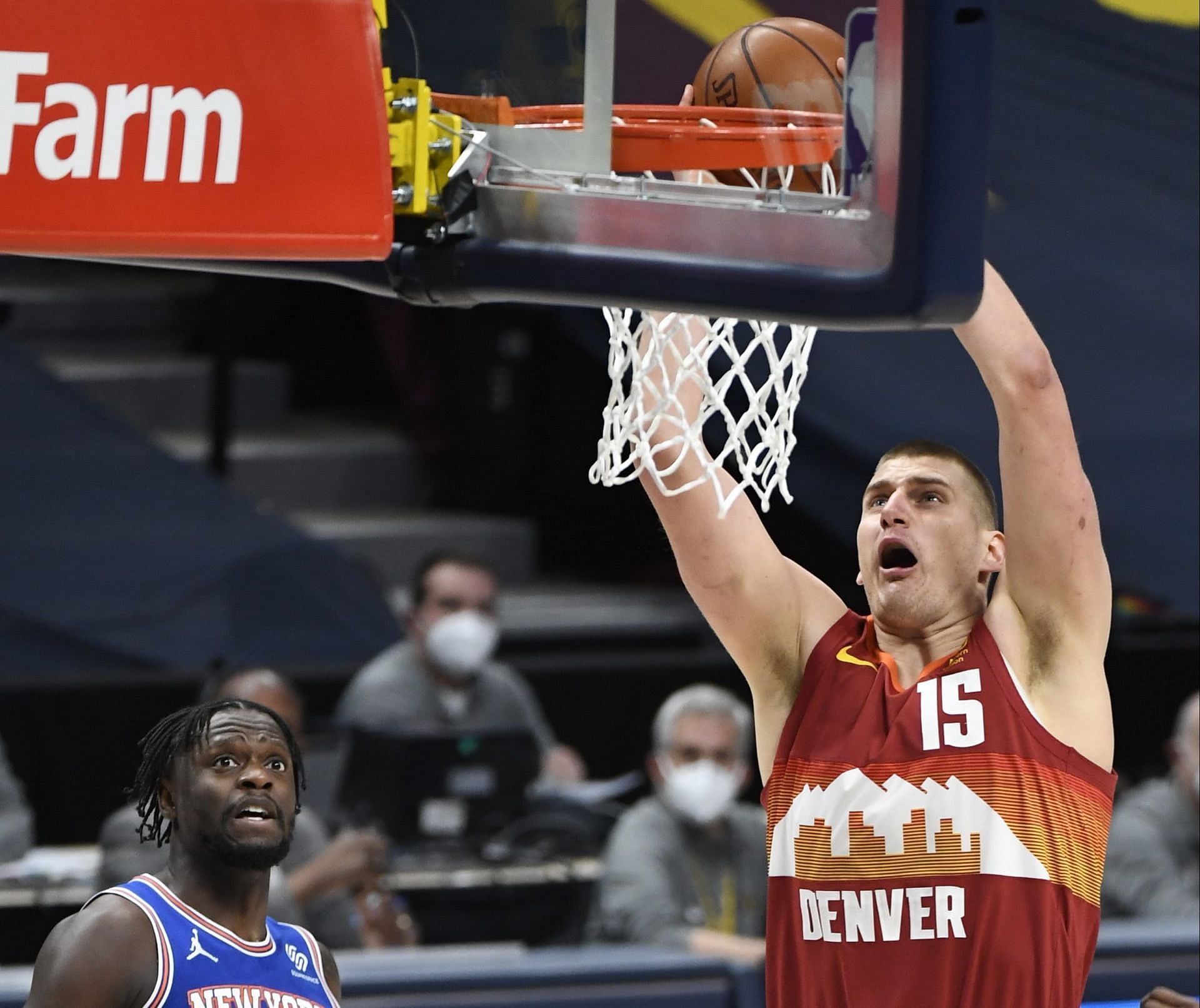 The New York Knicks will host reigning MVP Nikola Jokic and the Denver Nuggets on Saturday at Madison Square Garden [Photo: The Denver Post]
