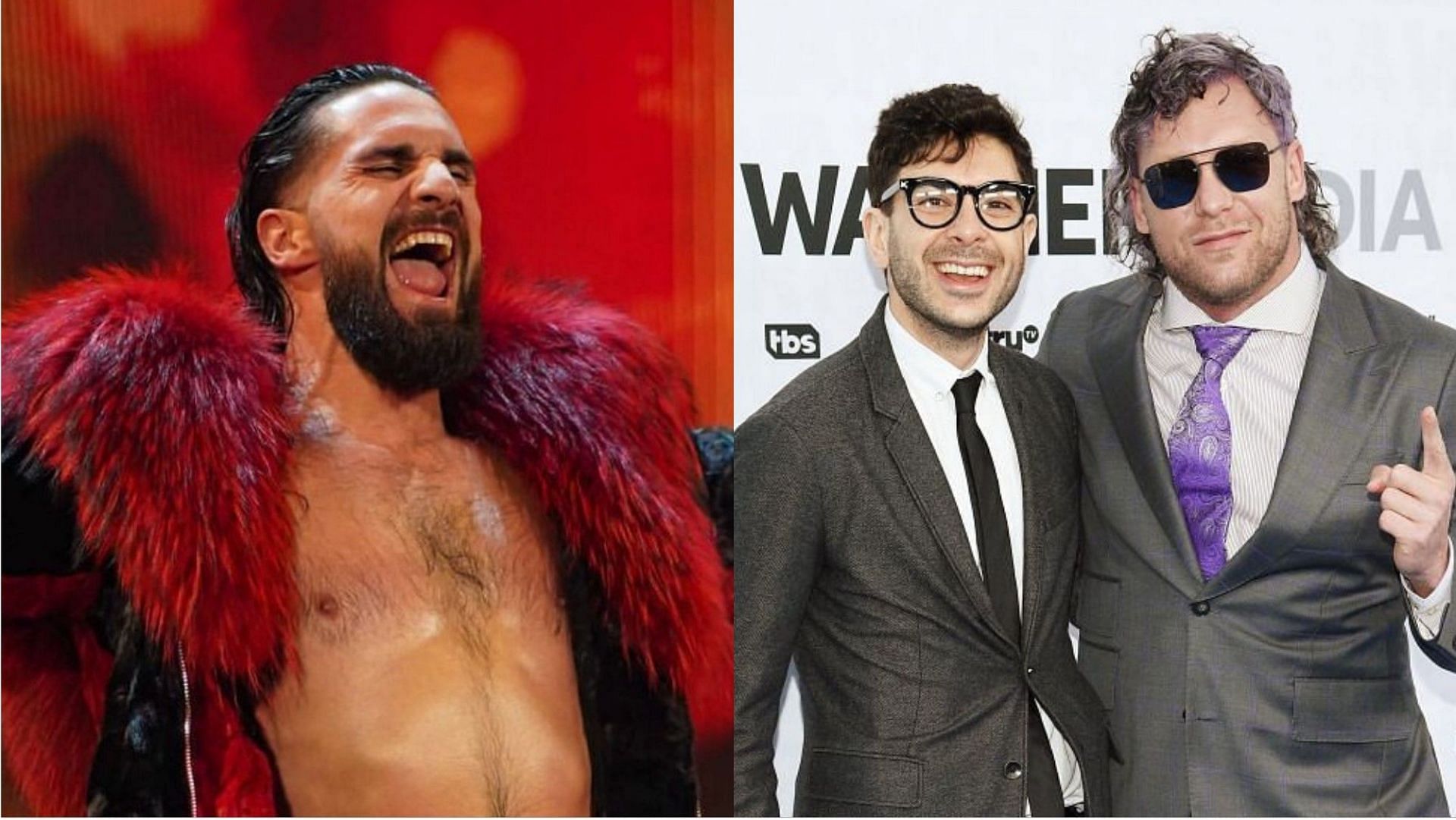 Seth Rollins (left) and Tony Khan-Kenny Omega (right)