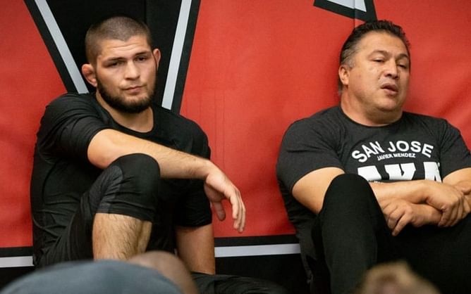 "Beginning of next year, we're gonna move to US" - Khabib Nurmagomedov gives team update in friendly chat with coach Javier Mendez