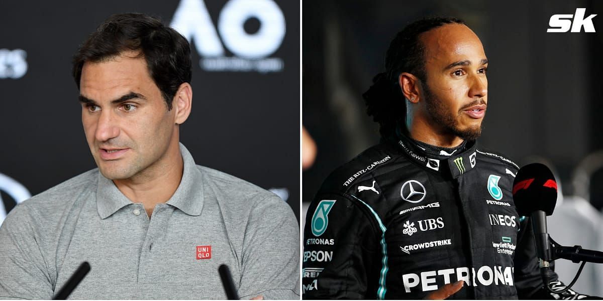 Mark Webber used a Federer (L) reference while recently speaking about Lewis Hamilton