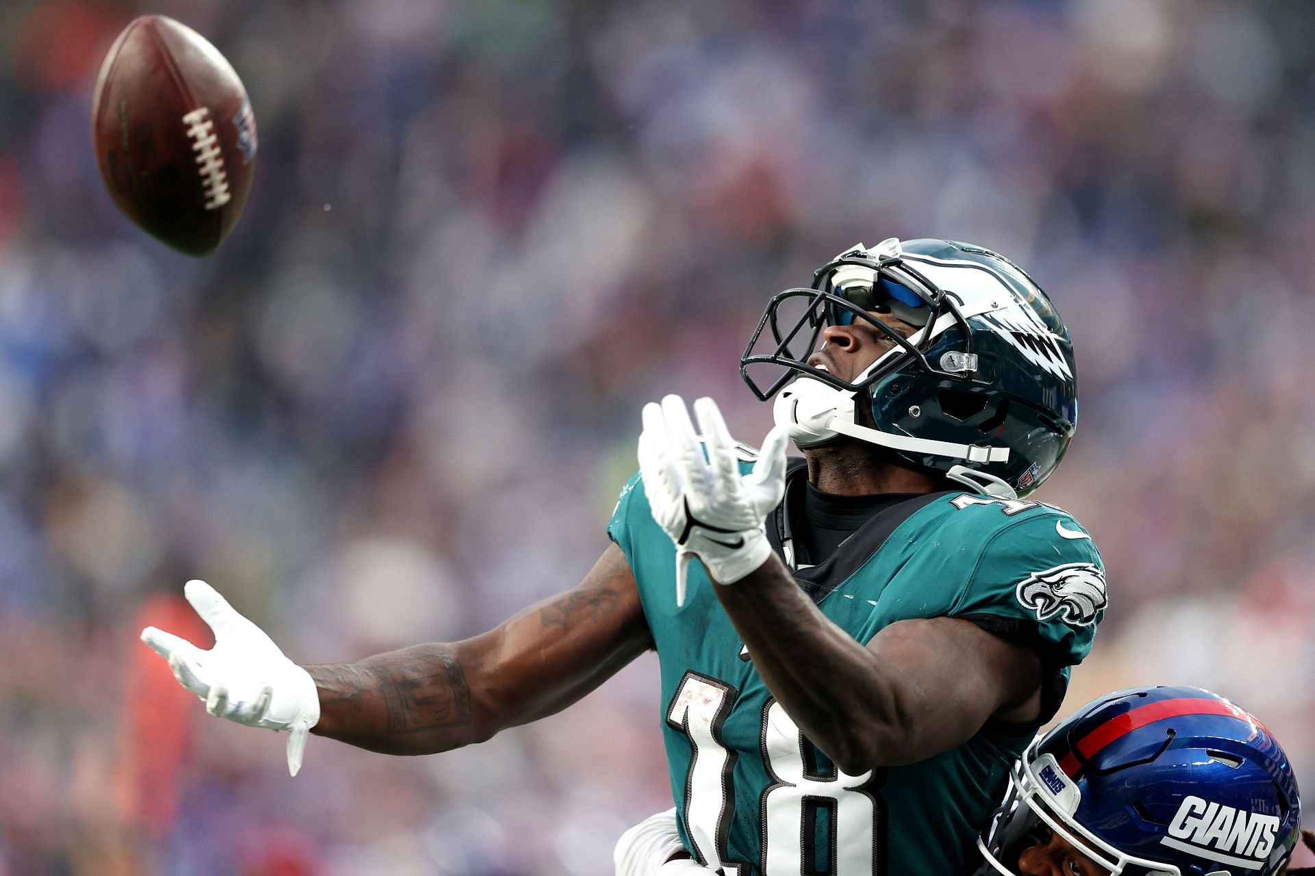 A crucial drop from Jalen Reagor (Photo: Getty)