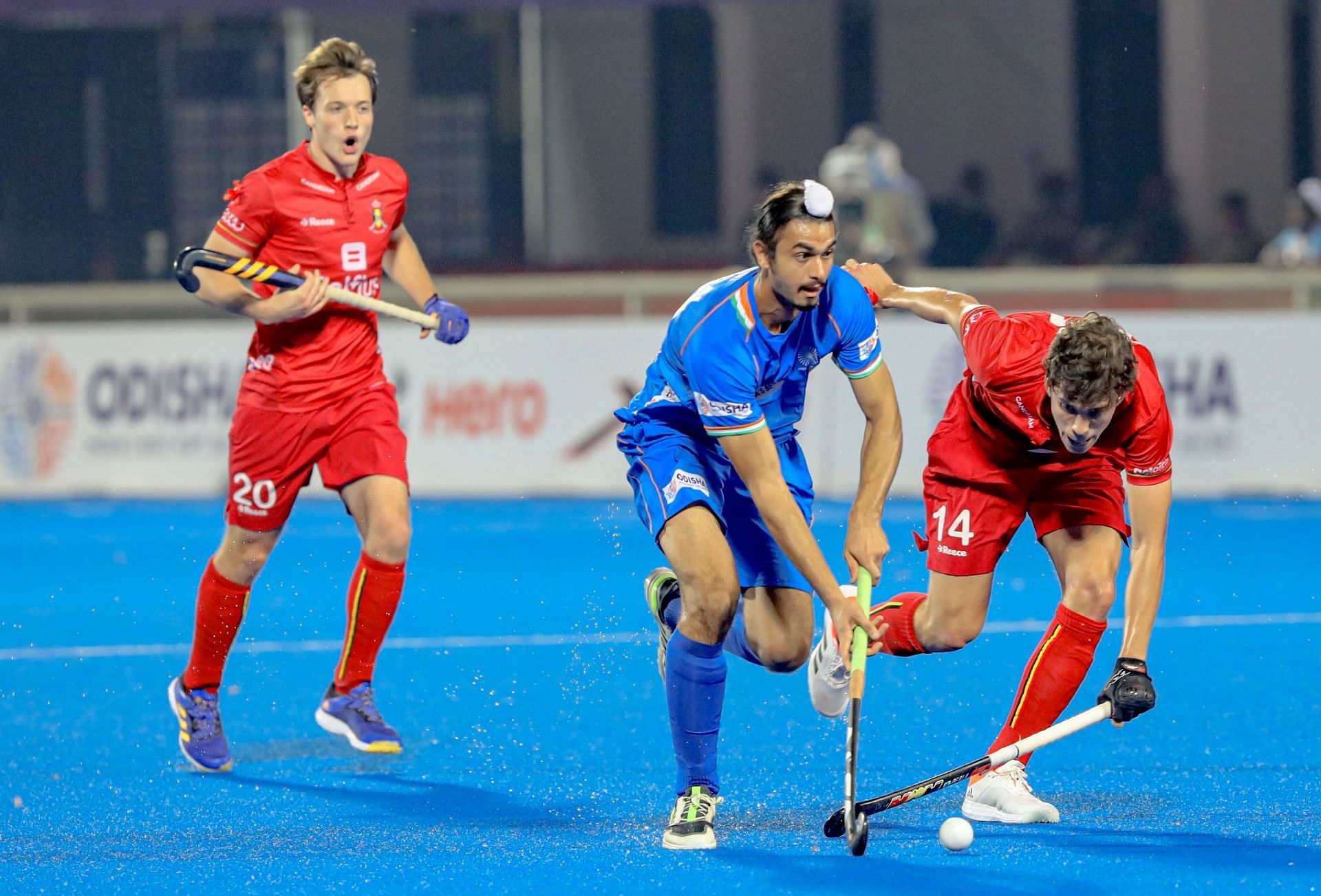 Action from the India vs Belgium match (Pic Credit: Hockey India)