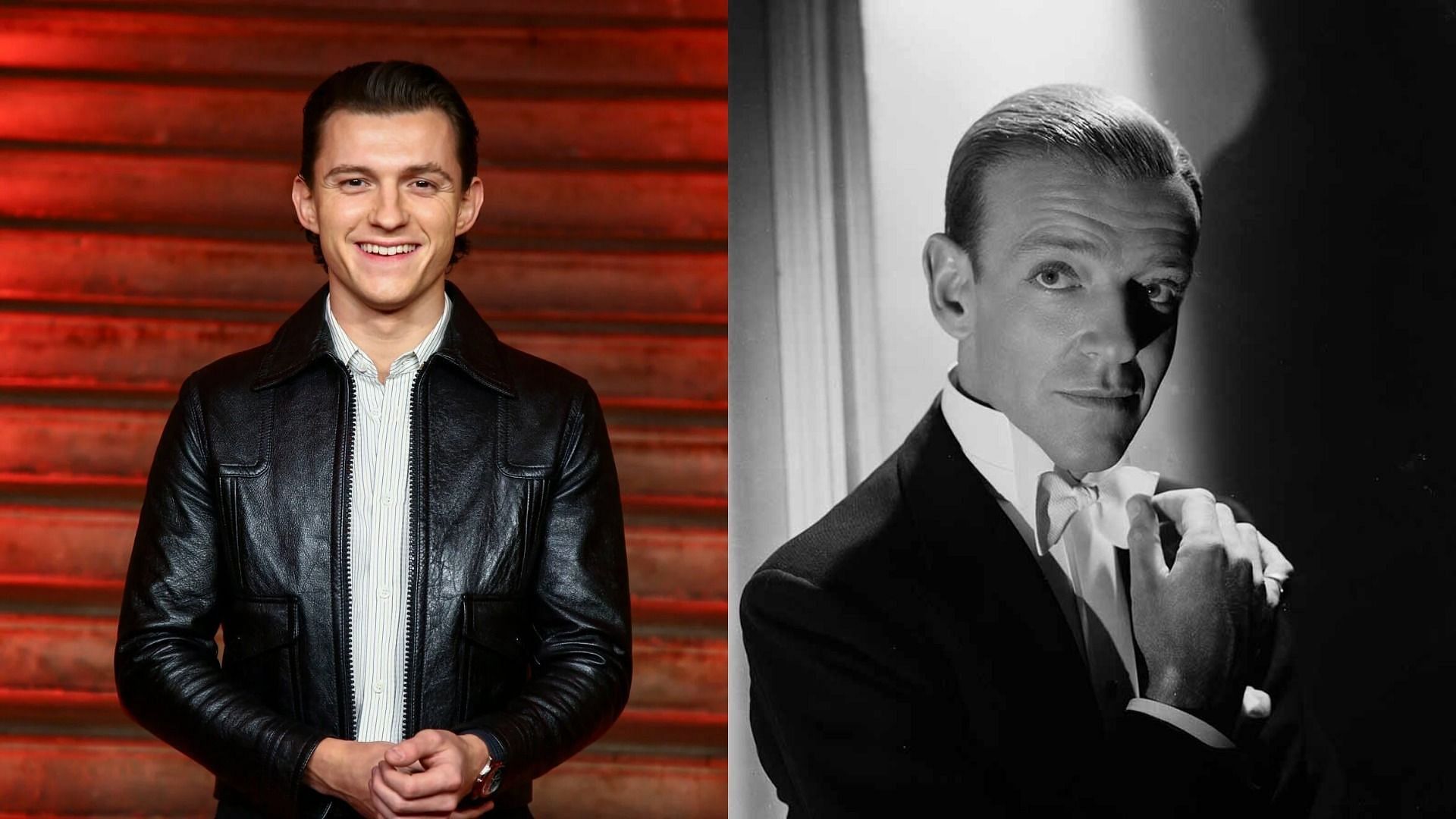 Tom Holland and Fred Astaire (Images via Getty Images)