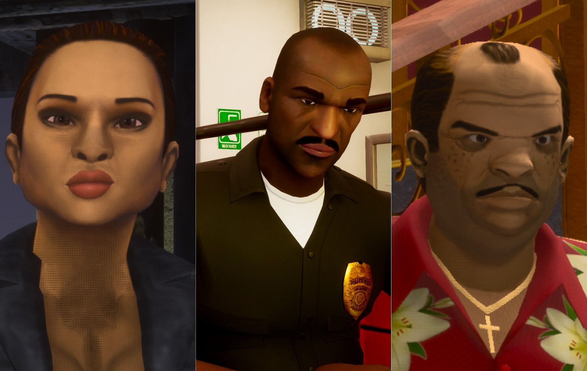 Some of the antagonists from the GTA Trilogy (Images via Rockstar Games)