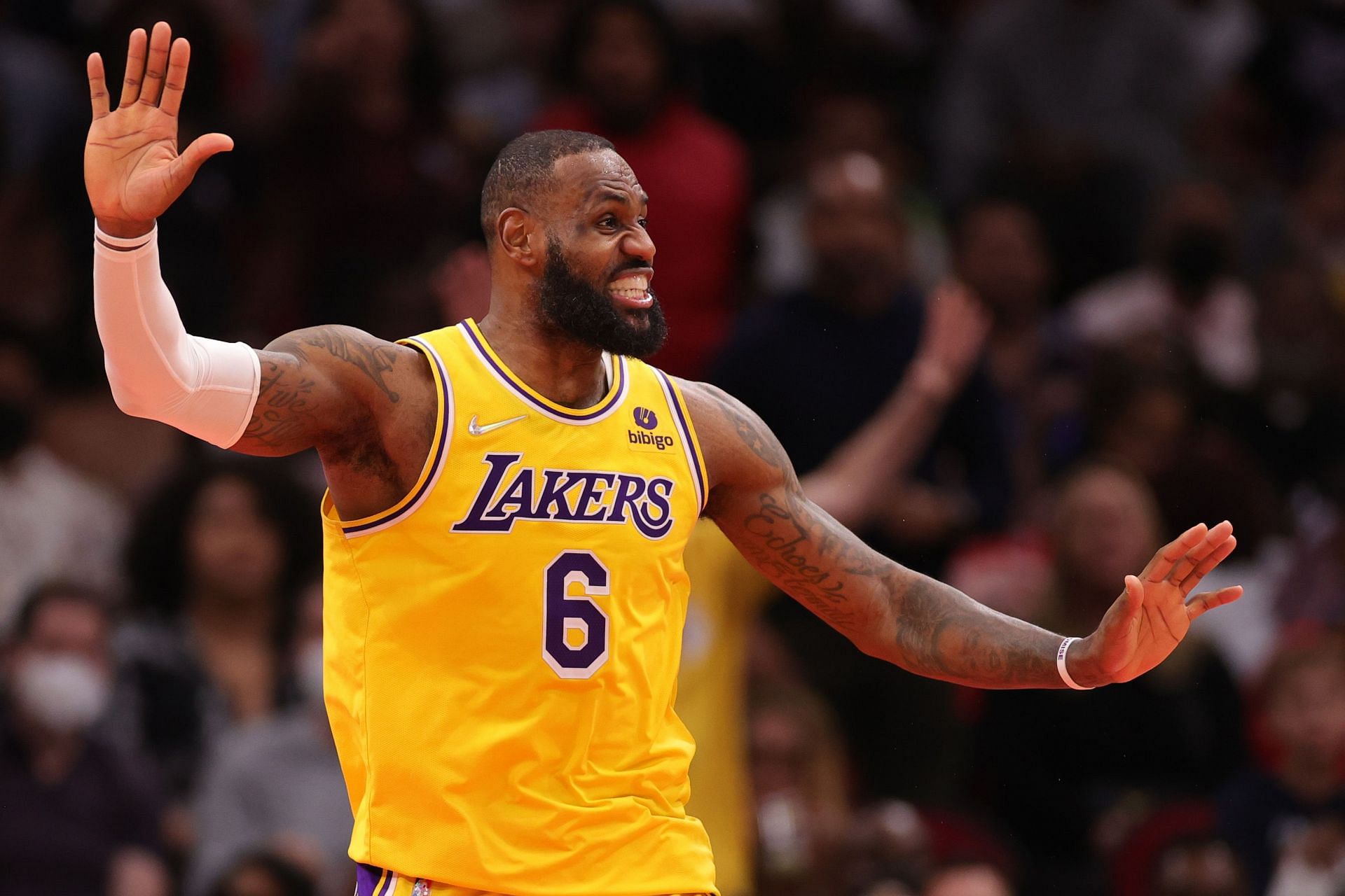 LeBron James of the Los Angeles Lakers.