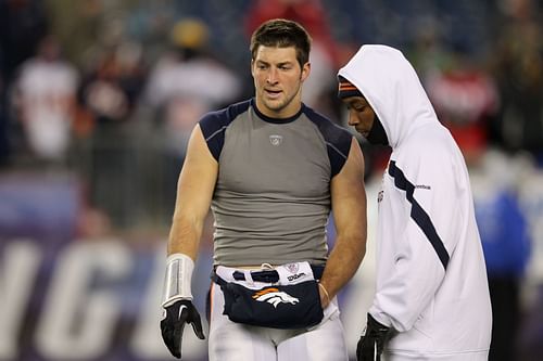 Denver Broncos Tim Tebow and Demaryius Thomas