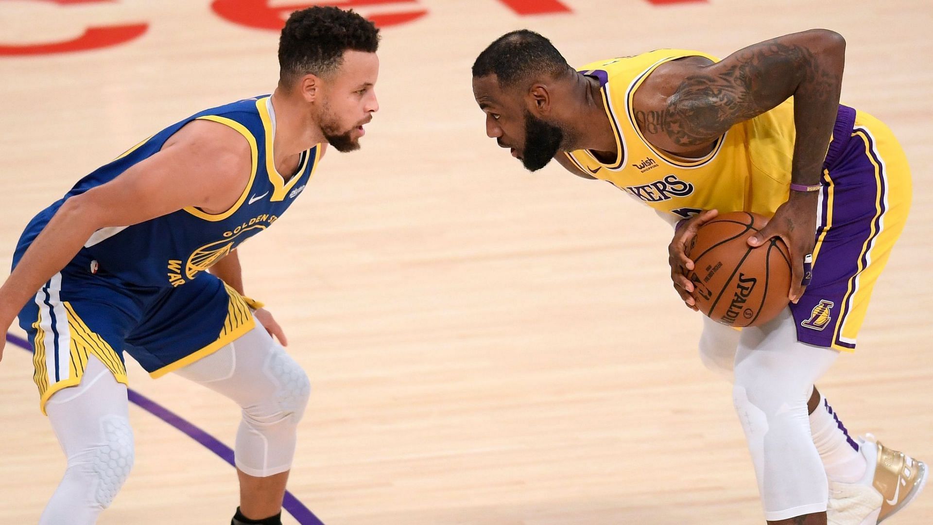 NBA analyst JJ Redick asserts that LeBron James, right, is the face of this generation over Steph Curry, left. [Photo: Sky Sports]