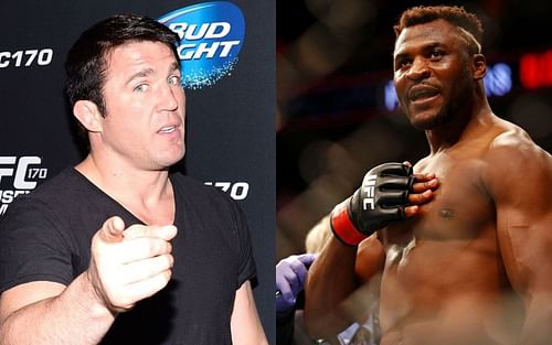 Chael Sonnen (L), Francis Ngannou (R) PC: UFC