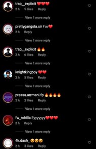 Comments under Coi Leray’s latest Instagram post 1/2 (Image via Coi Leray/Instagram)