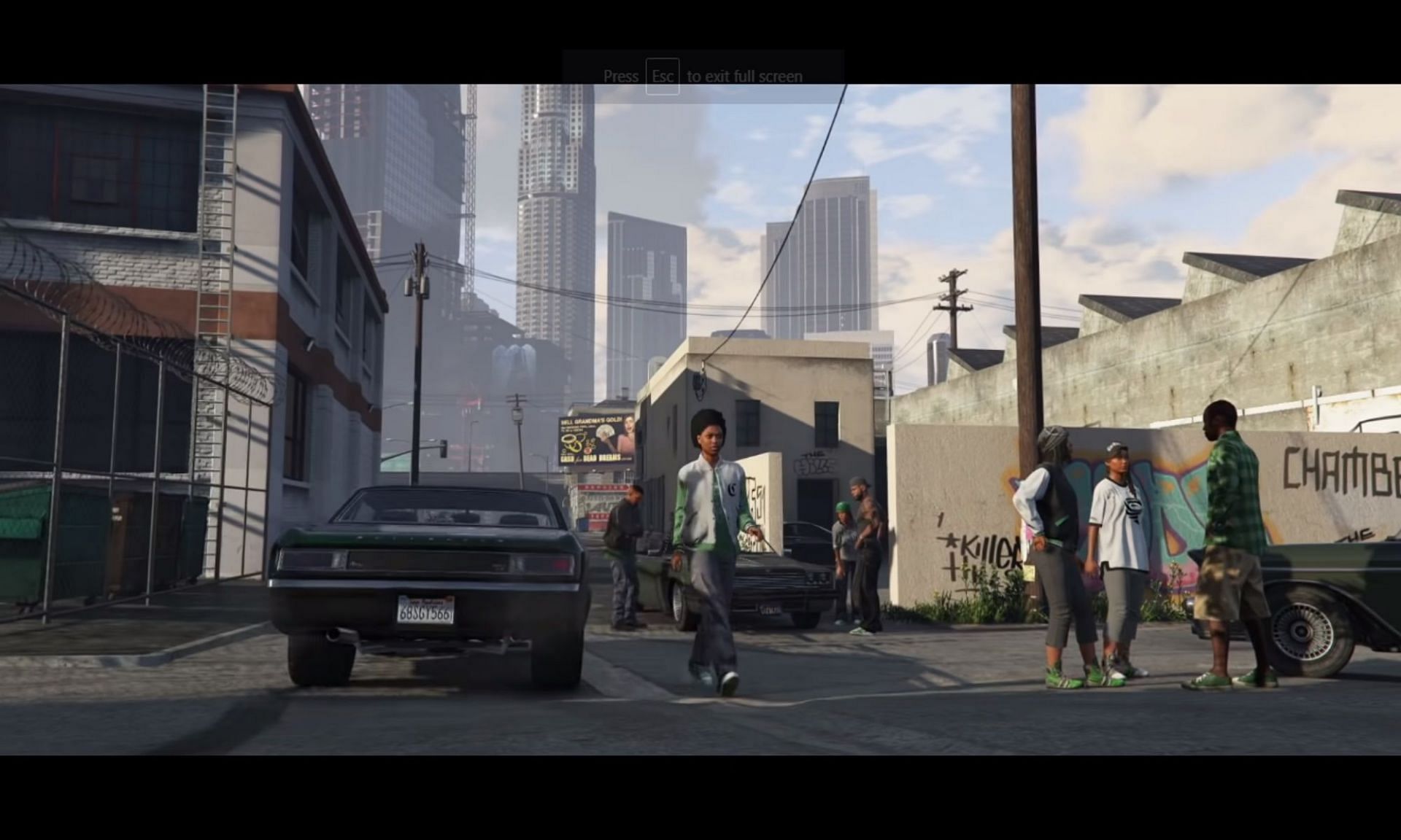The Families are a GTA 5 counterpart to Grove Street in San Andreas (Image via Rockstar Games)