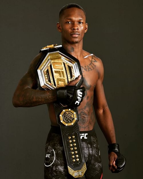 Middleweight Champion Israel Adesanya [Image credits @stylebender on Instagram]