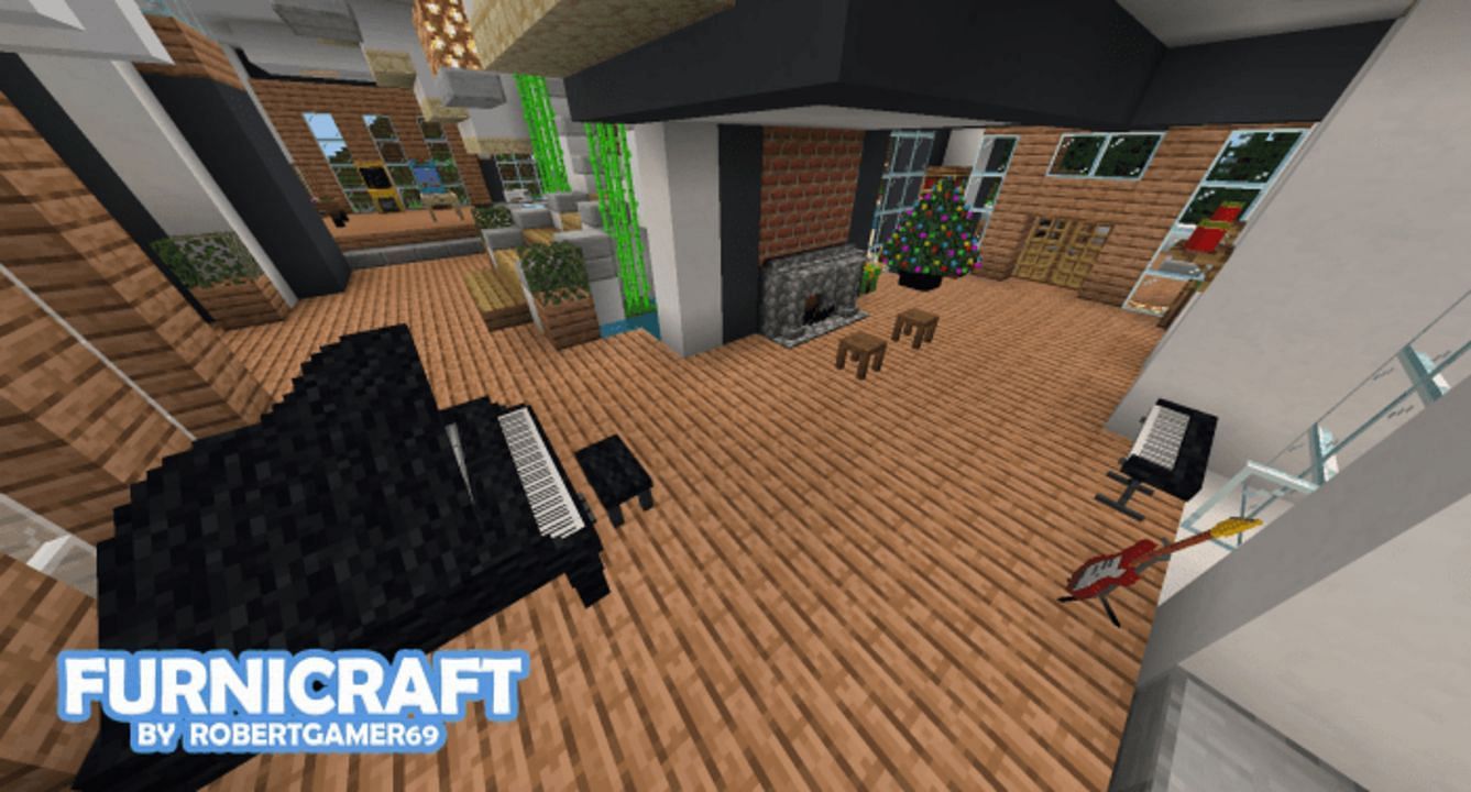 Furnicraft adds a huge number of furniture pieces to Minecraft (Image via Mojang)