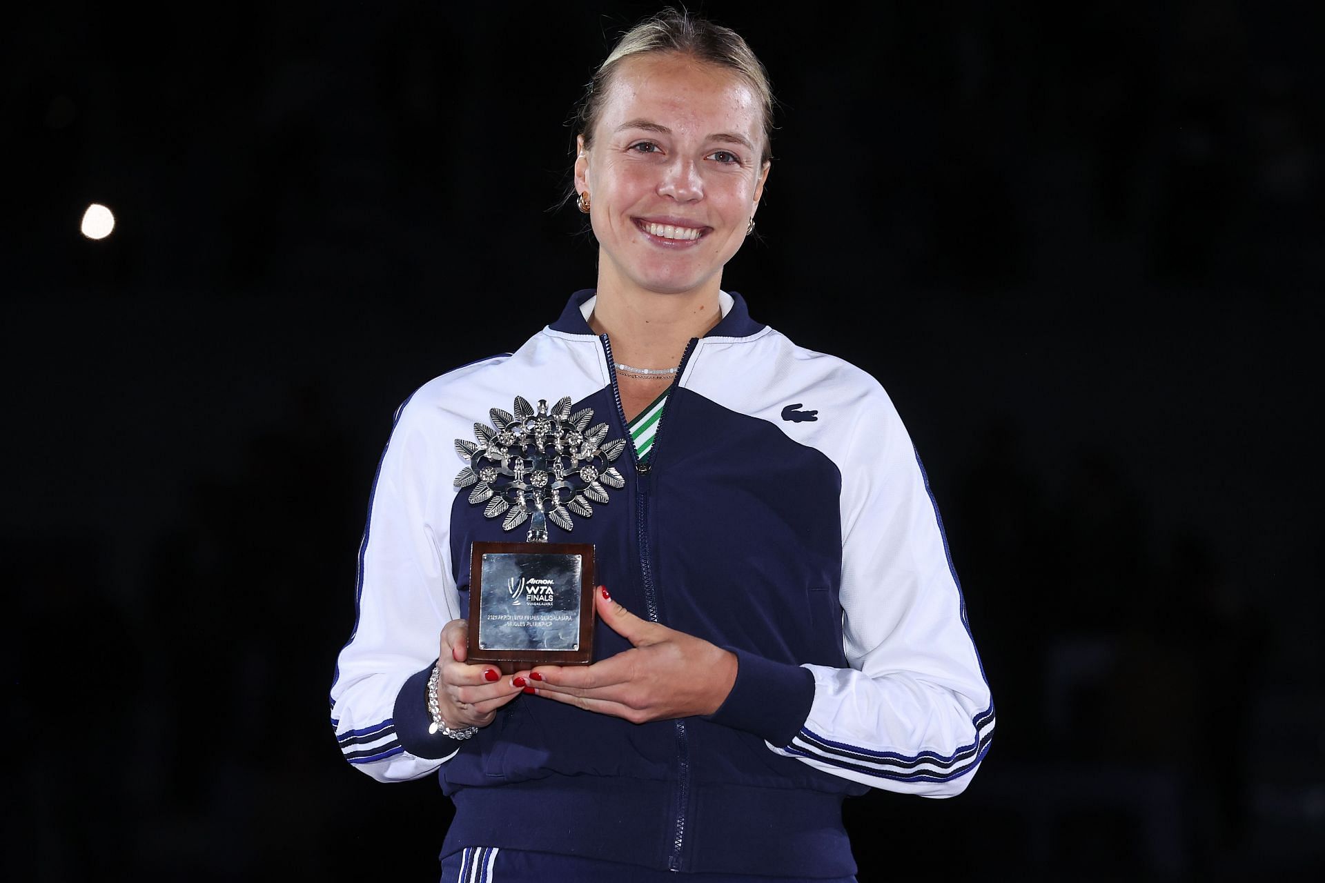 Anettt Kontaveit at the 2021 WTA Finals.