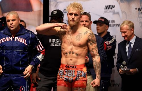 Jake Paul v Tyron Woodley - Weigh-in