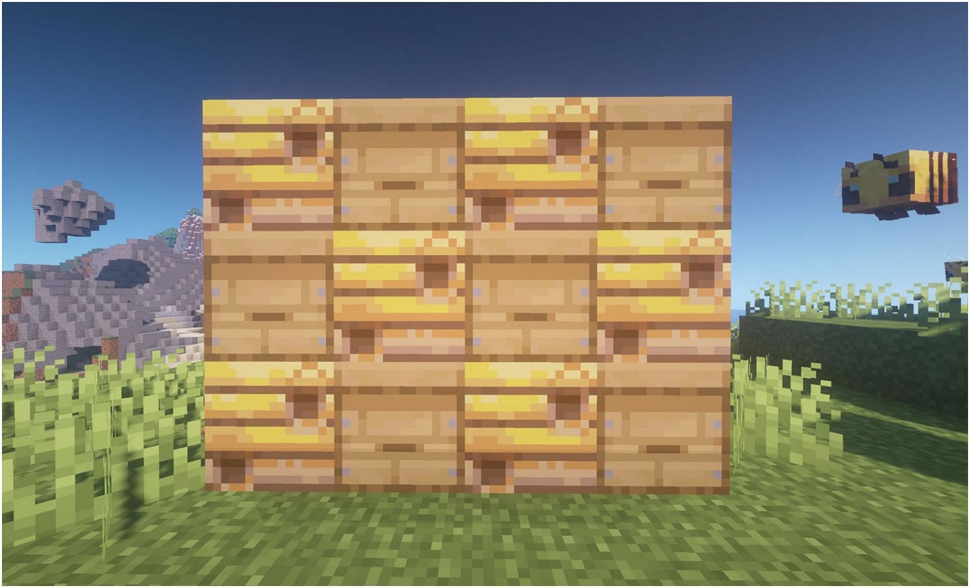 Both beehives and bee nests serve the same purpose (Image via Minecraft)