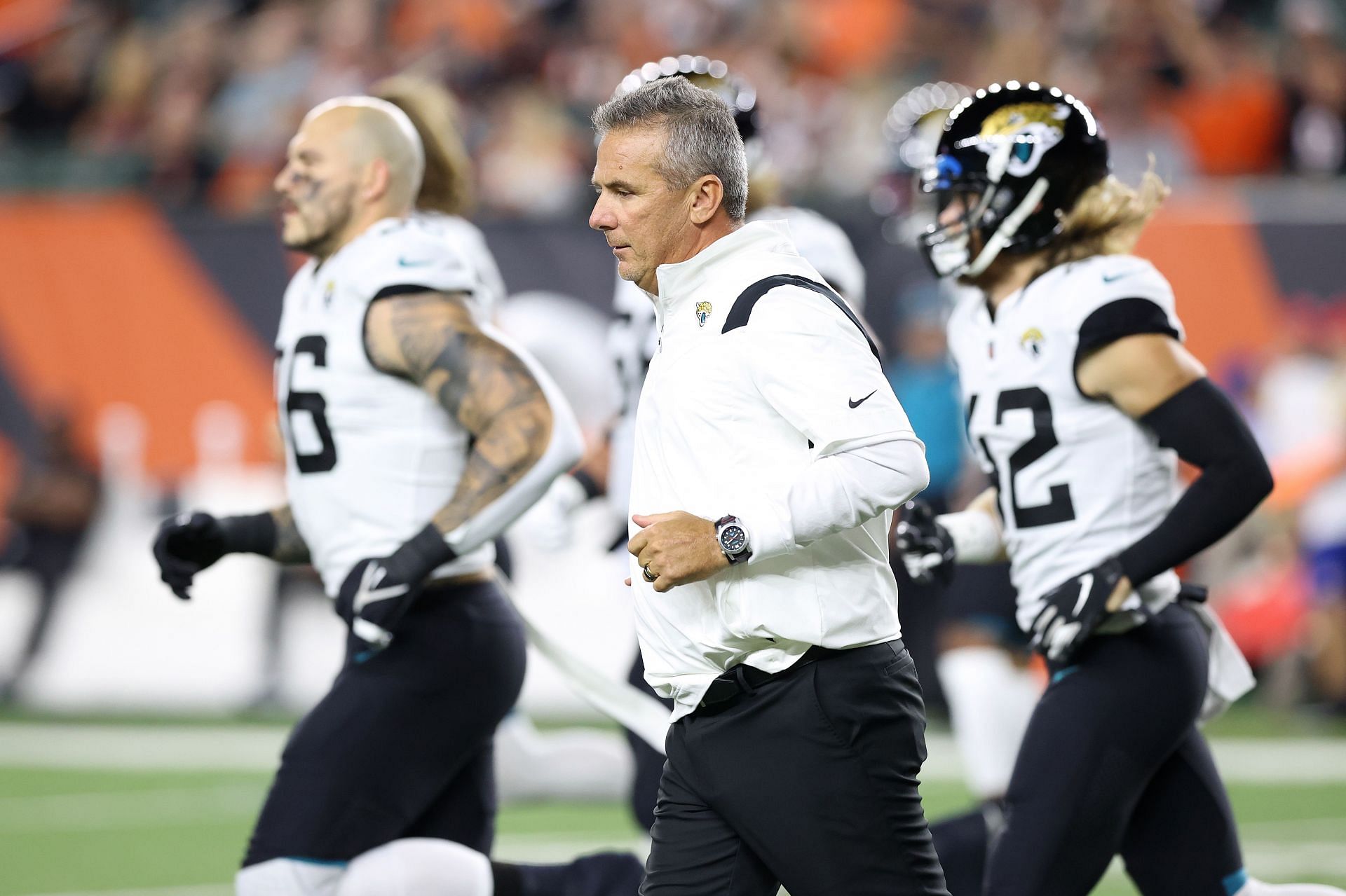 Meyer and his team walks off the field after the September loss to Cleveland (Photo: Getty)