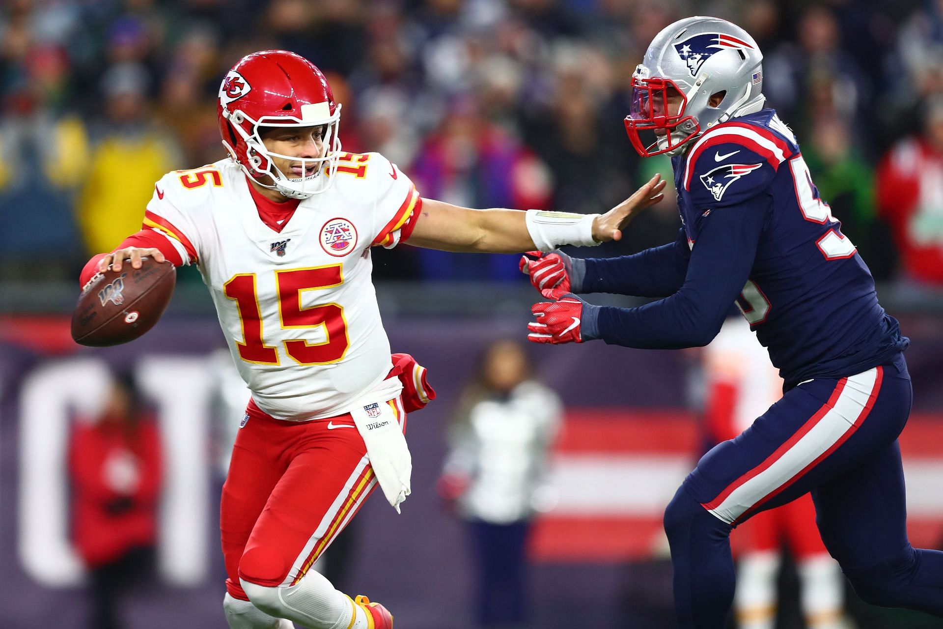 Patrick Mahomes and Kyle Van Noy