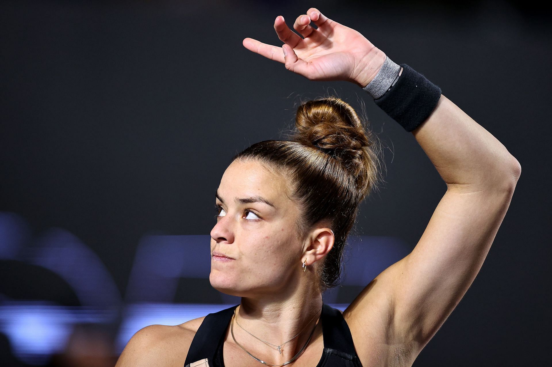 Maria Sakkari at 2021 WTA Finals - Day 7