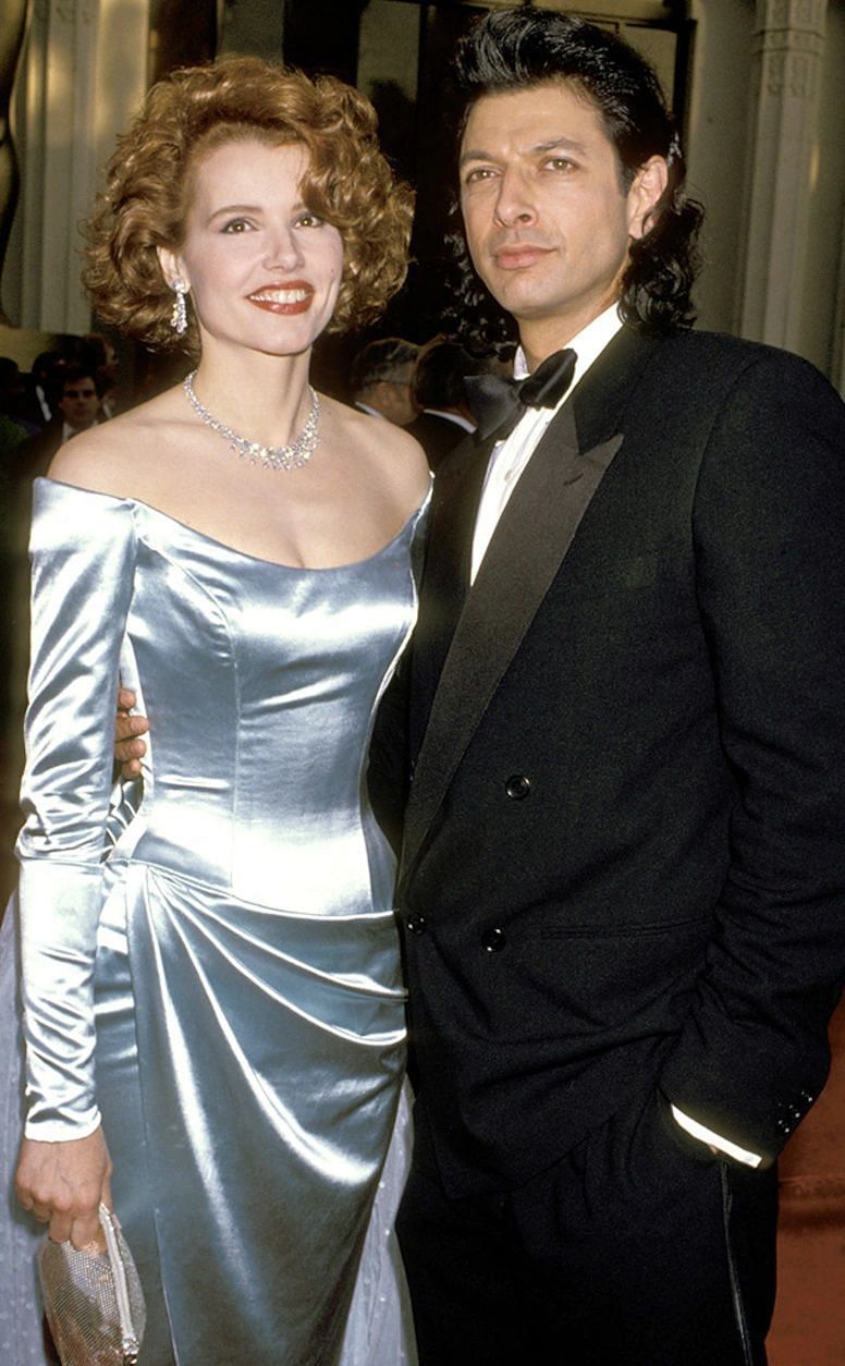 Geena and Jeff Goldblum (Image via Getty Images)