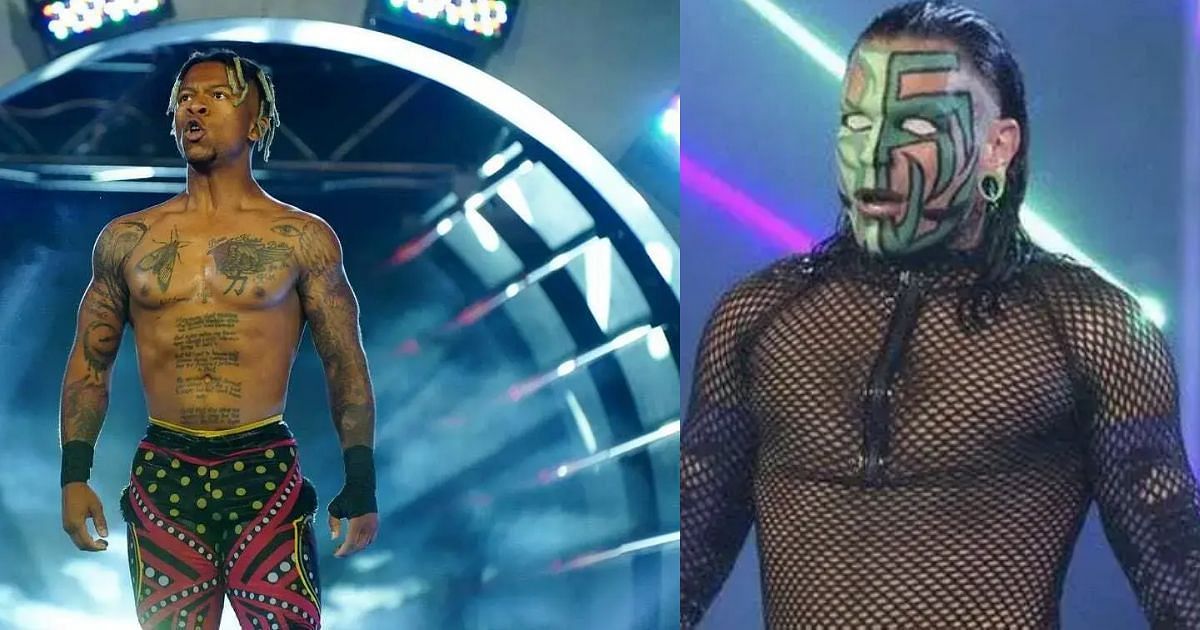 AEW Star Lio Rush (left) and Jeff Hardy (right)