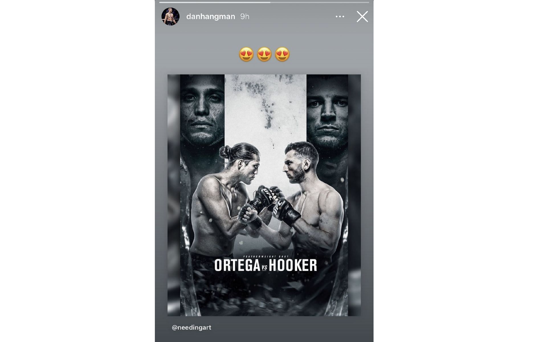 Dan Hooker (right) teases a potential clash with Brian Ortega (left); Courtesy: Dan Hooker instagram: danhangman