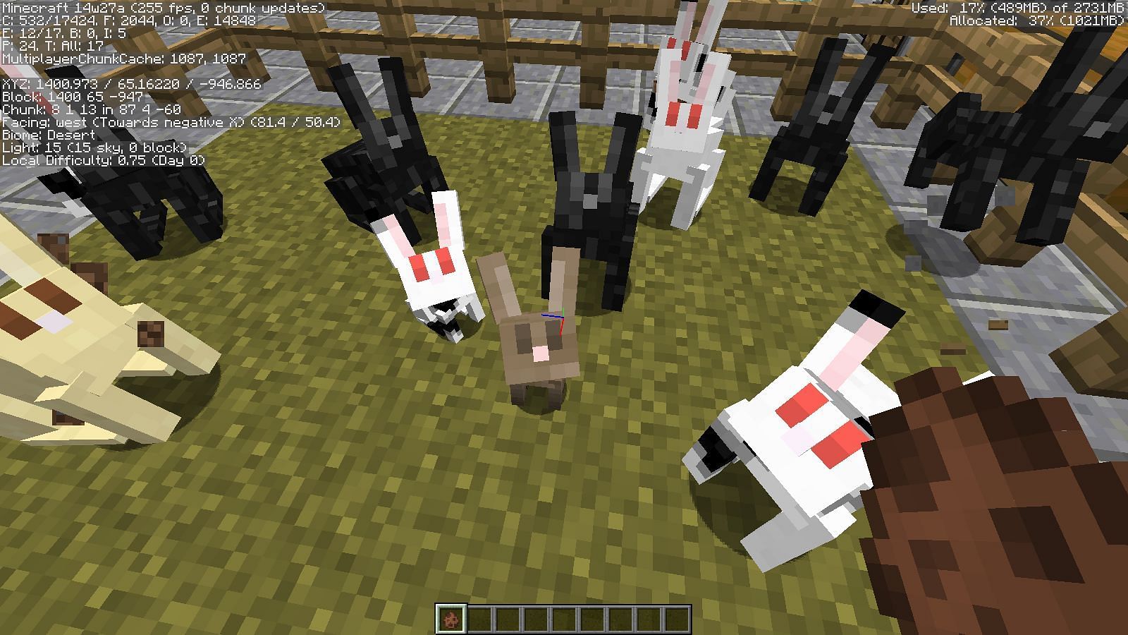 Rabbits (Image via Minecraft)