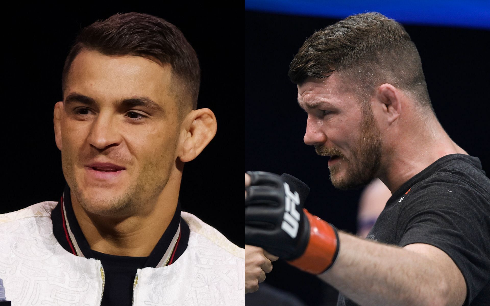 Superstar UFC fighter Dustin Poirier (left) and MMA great Michael Bisping (right)