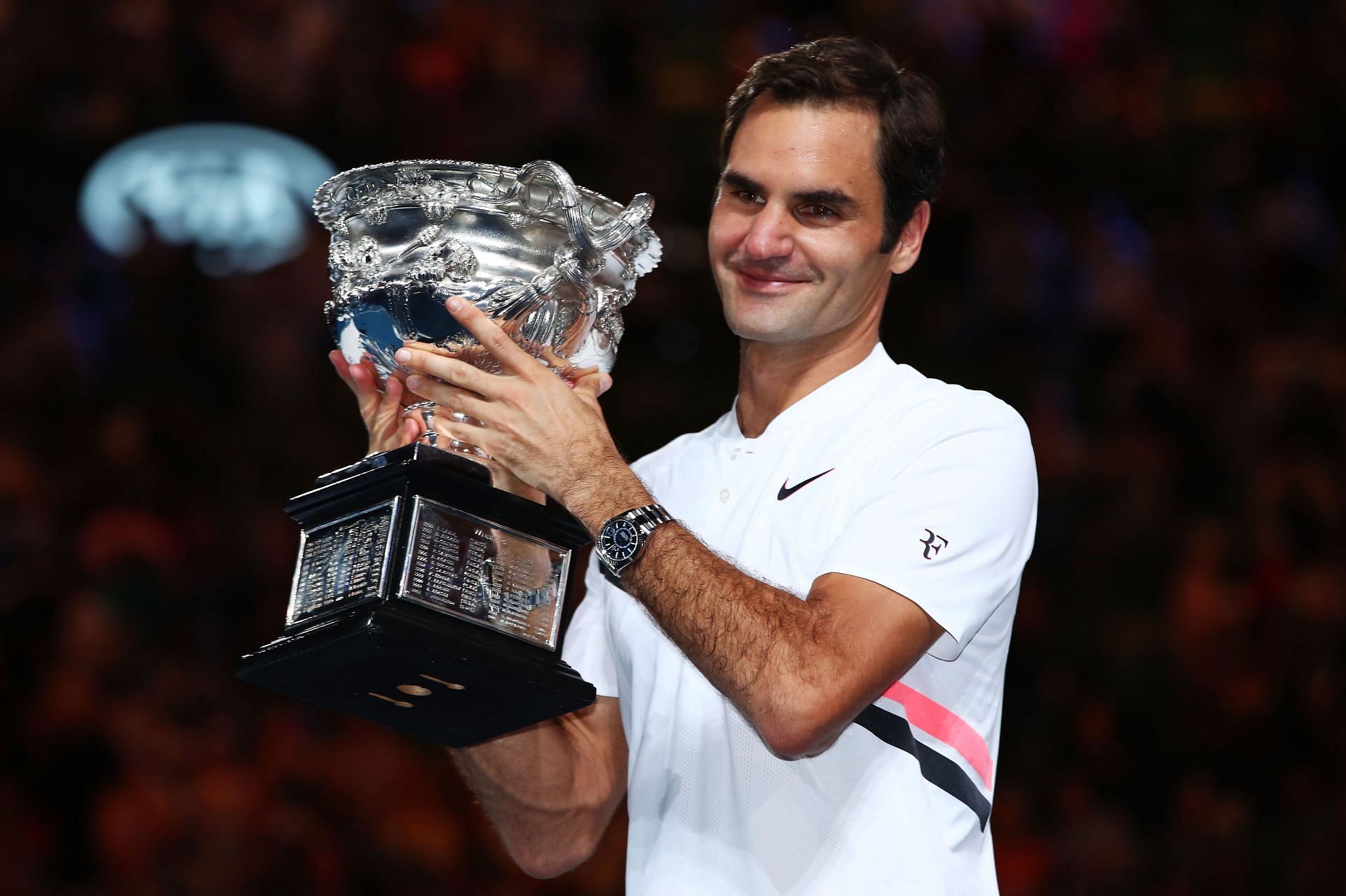 Roger Federer at the 2018 Australian Open