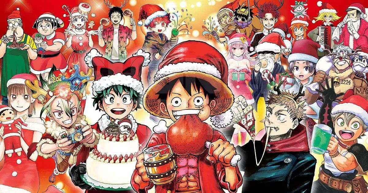 Naruto Bleach One Piece and Goku Christmas crossover D Merry Christmas  naruto merry christmas HD wallpaper  Pxfuel