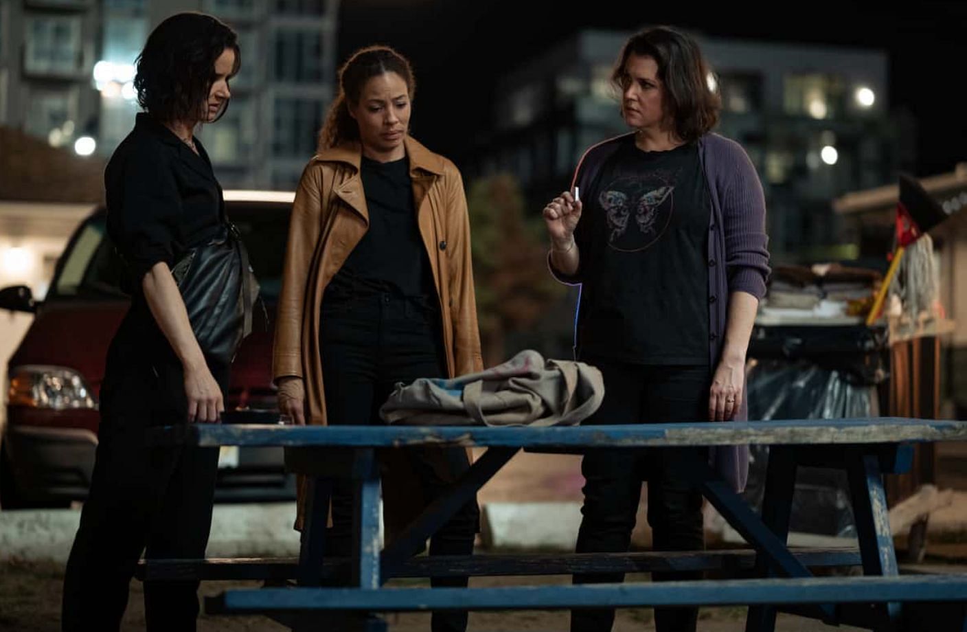 Shauna, Taissa and Natalie in &#039;Yellowjackets&#039; (Image via Showtime)