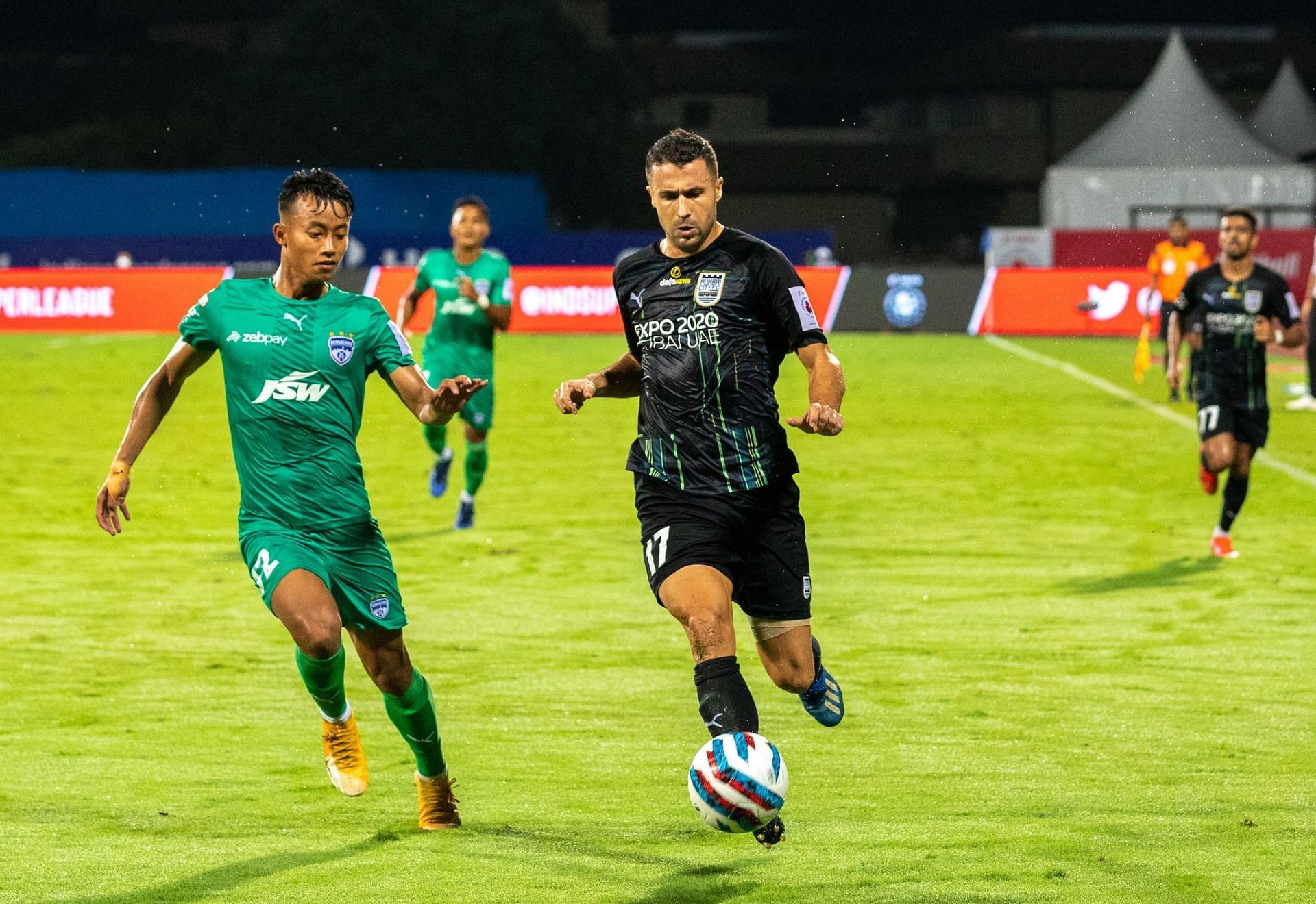 Igor Angulo opened the scoring for Mumbai City FC (image courtesy ISL social media)