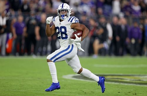 Jonathan Taylor of Indianapolis Colts v Baltimore Ravens