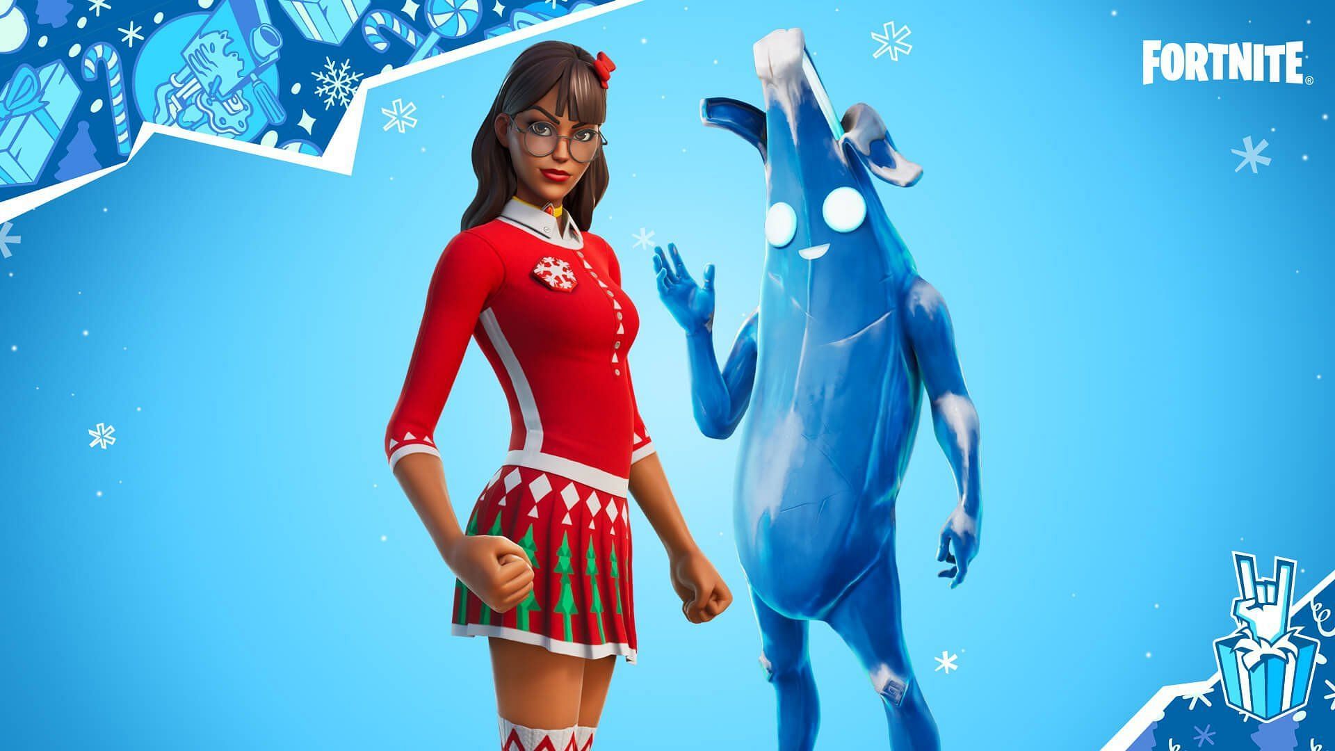 Krissabelle skin can be obtained through the free gifts section in Fortnite Chapter 3 Season 1 (Image via Necromancer/Twitter)