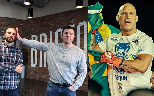 Ariel Helwani (left), Chael Sonnen (center) and Wanderlei Silva (right) [Credits: espnfrontrow.com, @wandfc via Instagram]