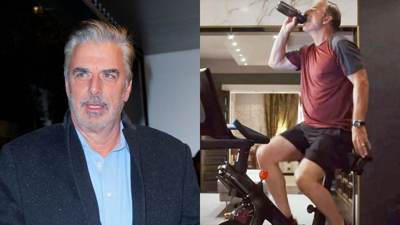 Peloton removed its viral ad featuring Chris Noth after he was accused of alleged assault (Image via Gotham/Getty Images and And Just Like That/HBO Max)