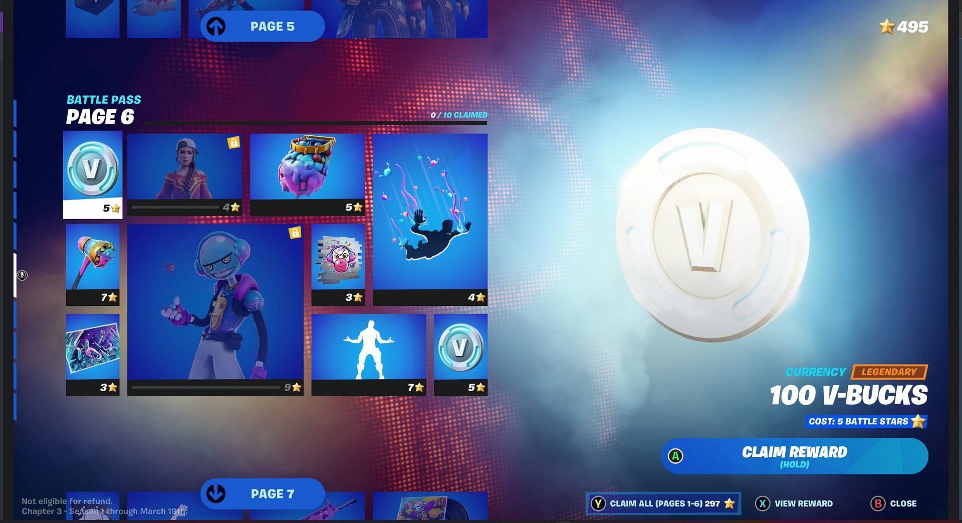 Page 6 of the Battle Pass (Image via Fortnite)