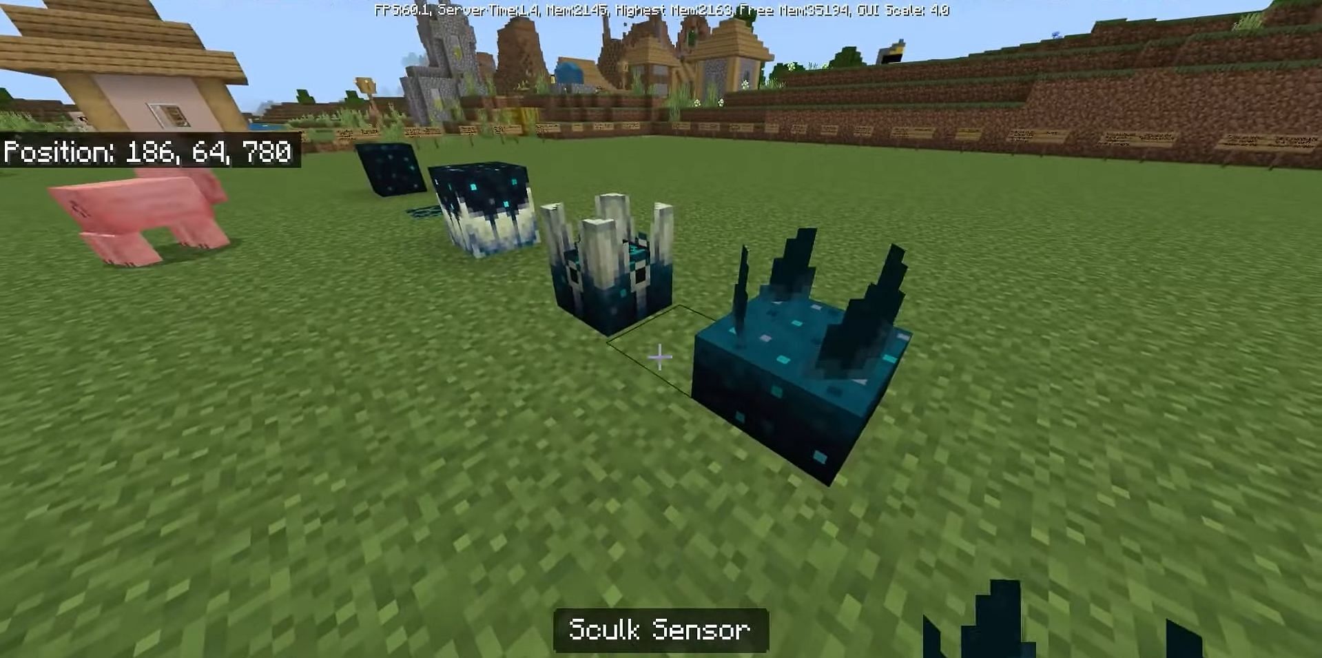 Sculk blocks in Minecraft 1.18 beta (Image via ECKOSOLDIER/ Youtube)