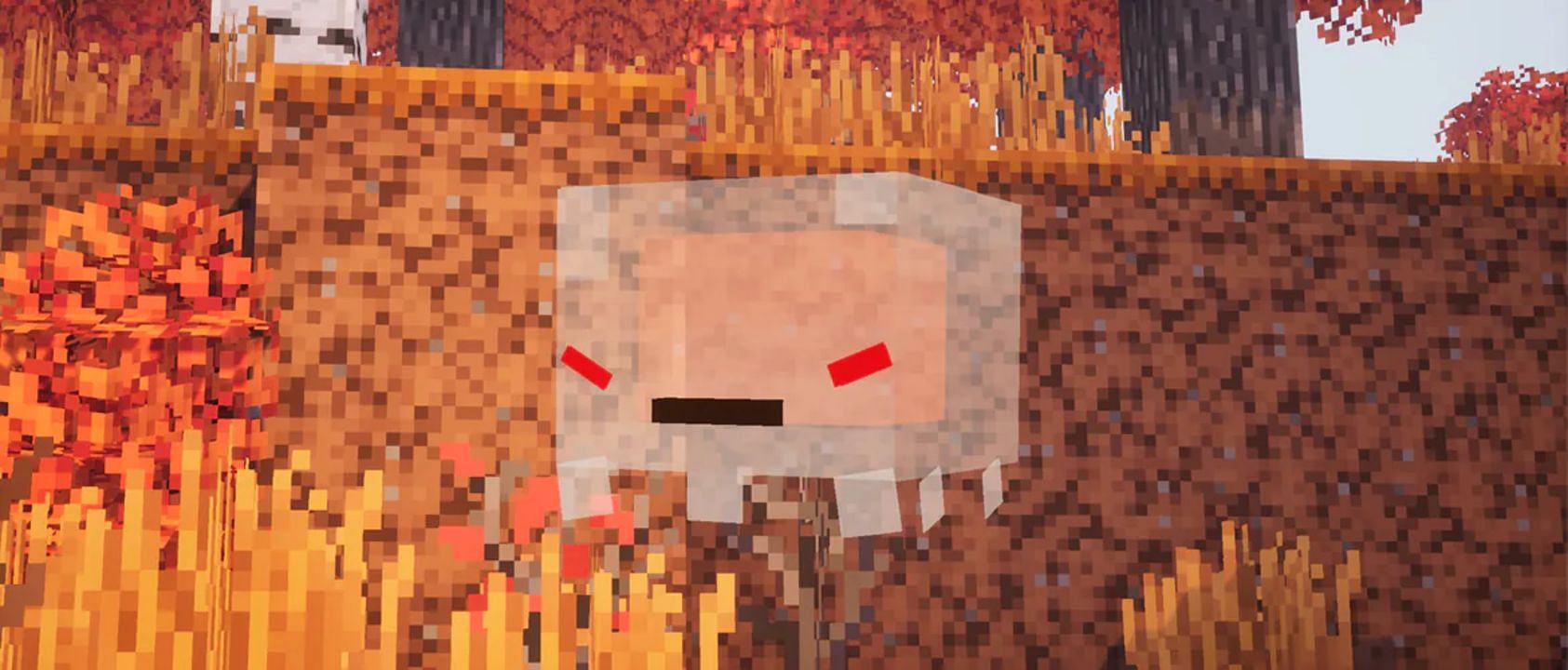 The baby ghast, one of the more unusual pets available in the game (Image via Mojang)