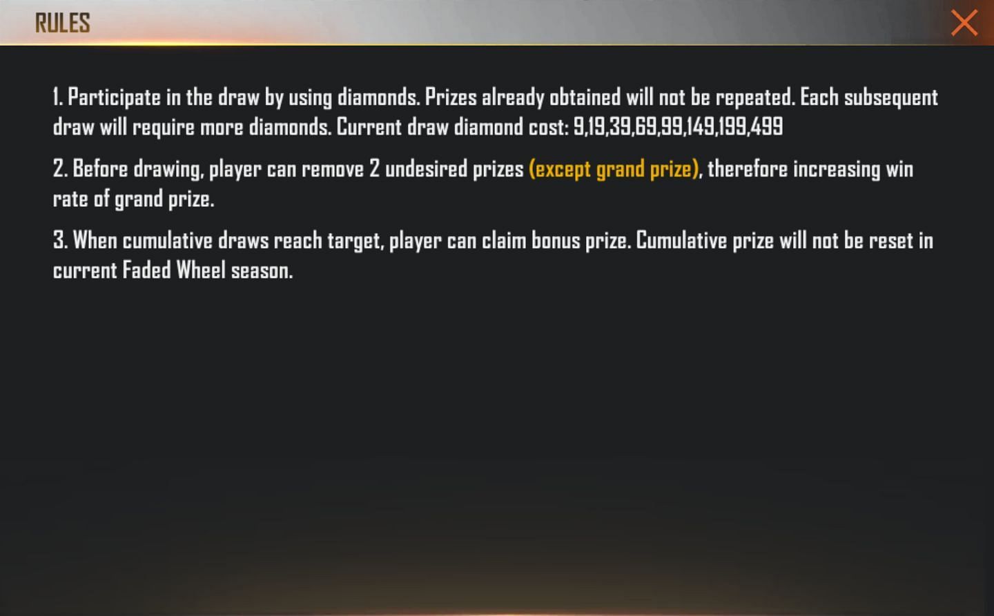 The cost of spins (Image via Free Fire)