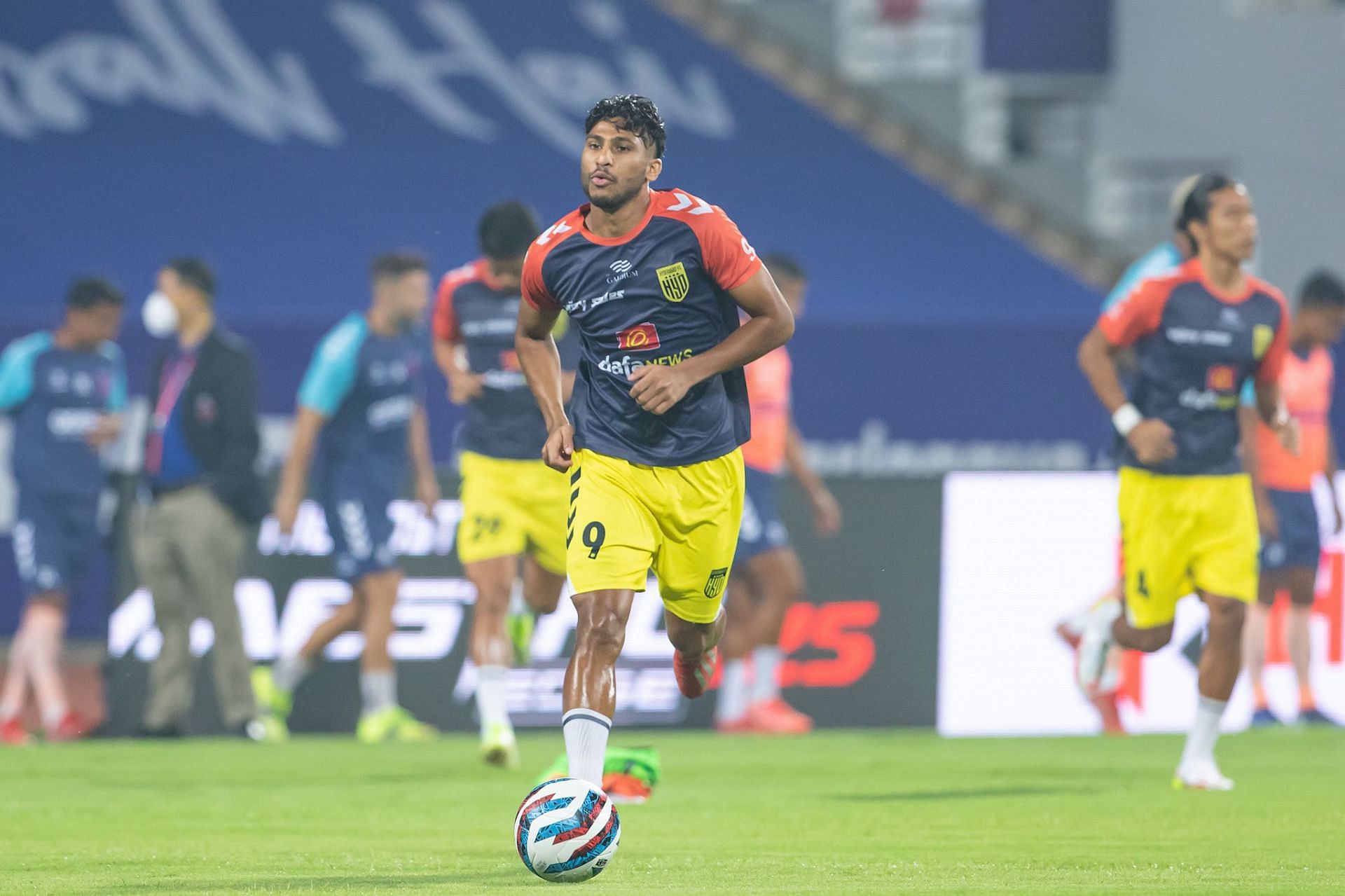 Aniket Jadhav had a good game on the flanks today (Image courtesy: ISL social media)