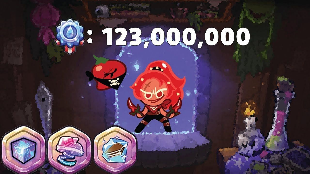 Chili Pepper&#039;s role is mostly built around thievery in OvenBreak, Cookie Run: Kingdom&#039;s parent game (Image via Shan/YouTube)