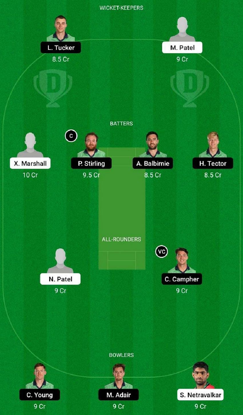 USA vs IRE Dream11 Fantasy Tip #1