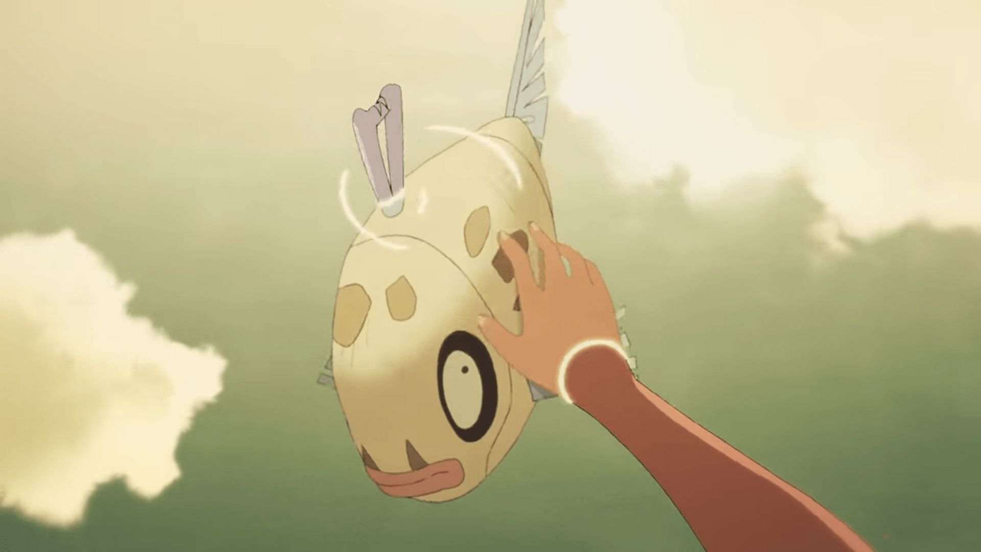 Feebas as it appears in the anime (Image via The Pokemon Company)