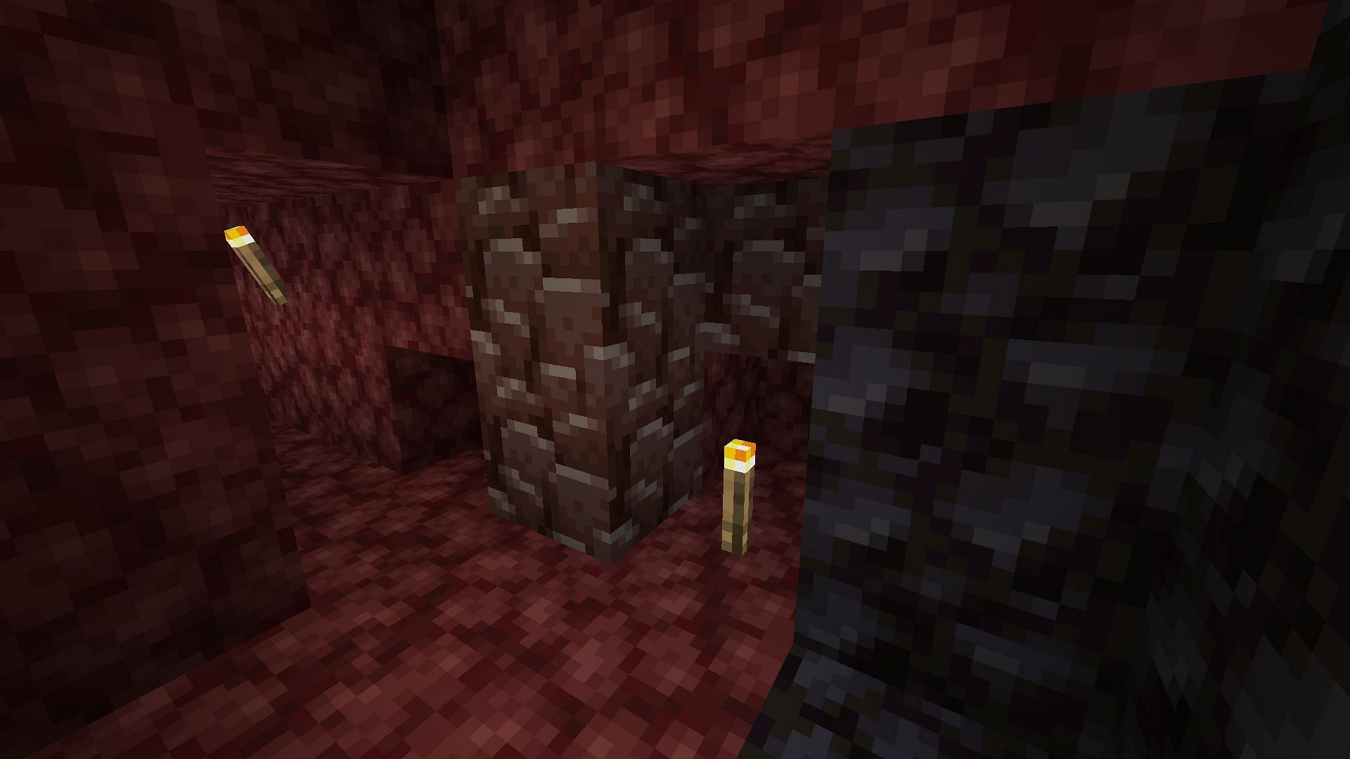 Ancient debris ores (Image via Minecraft)