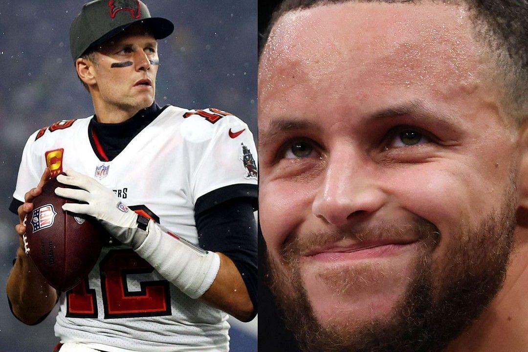 Tom Brady (left) and Steph Curry (right)