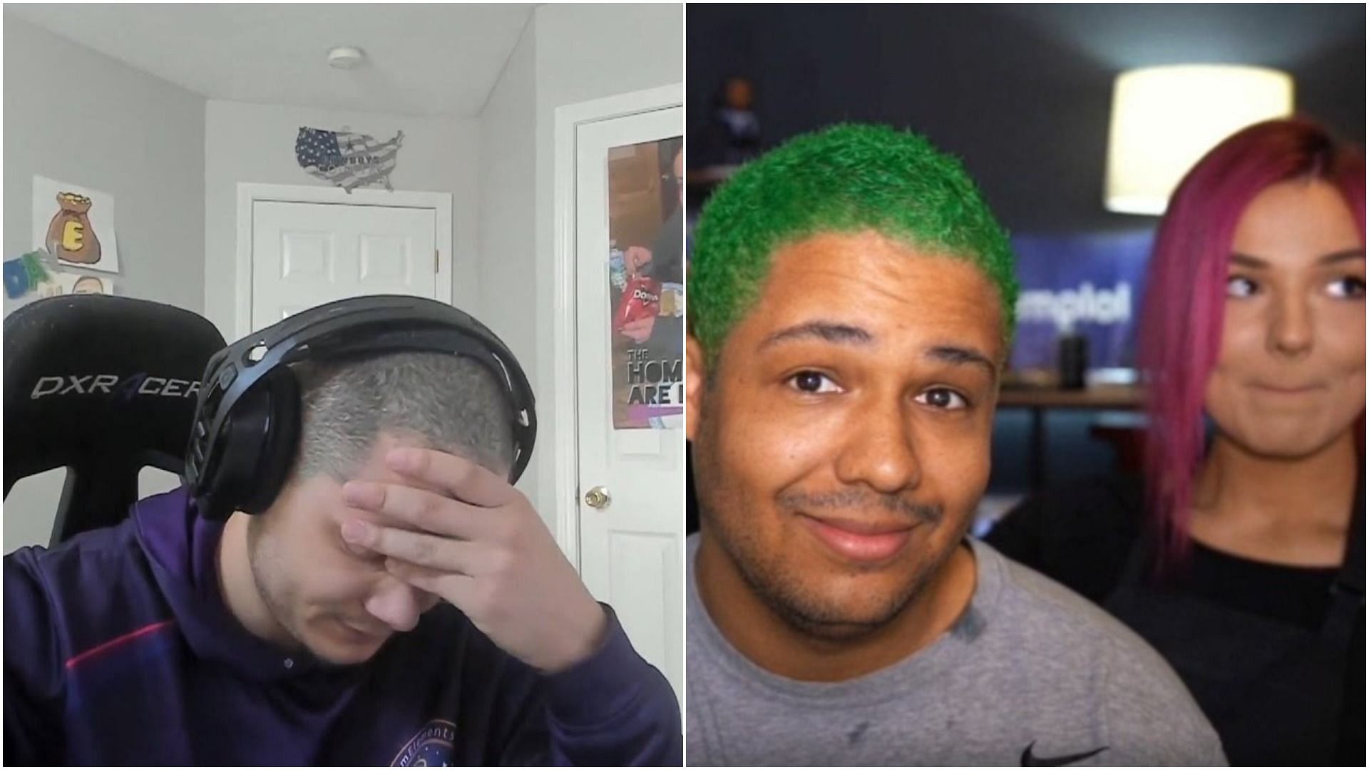 Nmplol and others react to Erobb eating cardboard (Image via YouTube and Soundcloud)