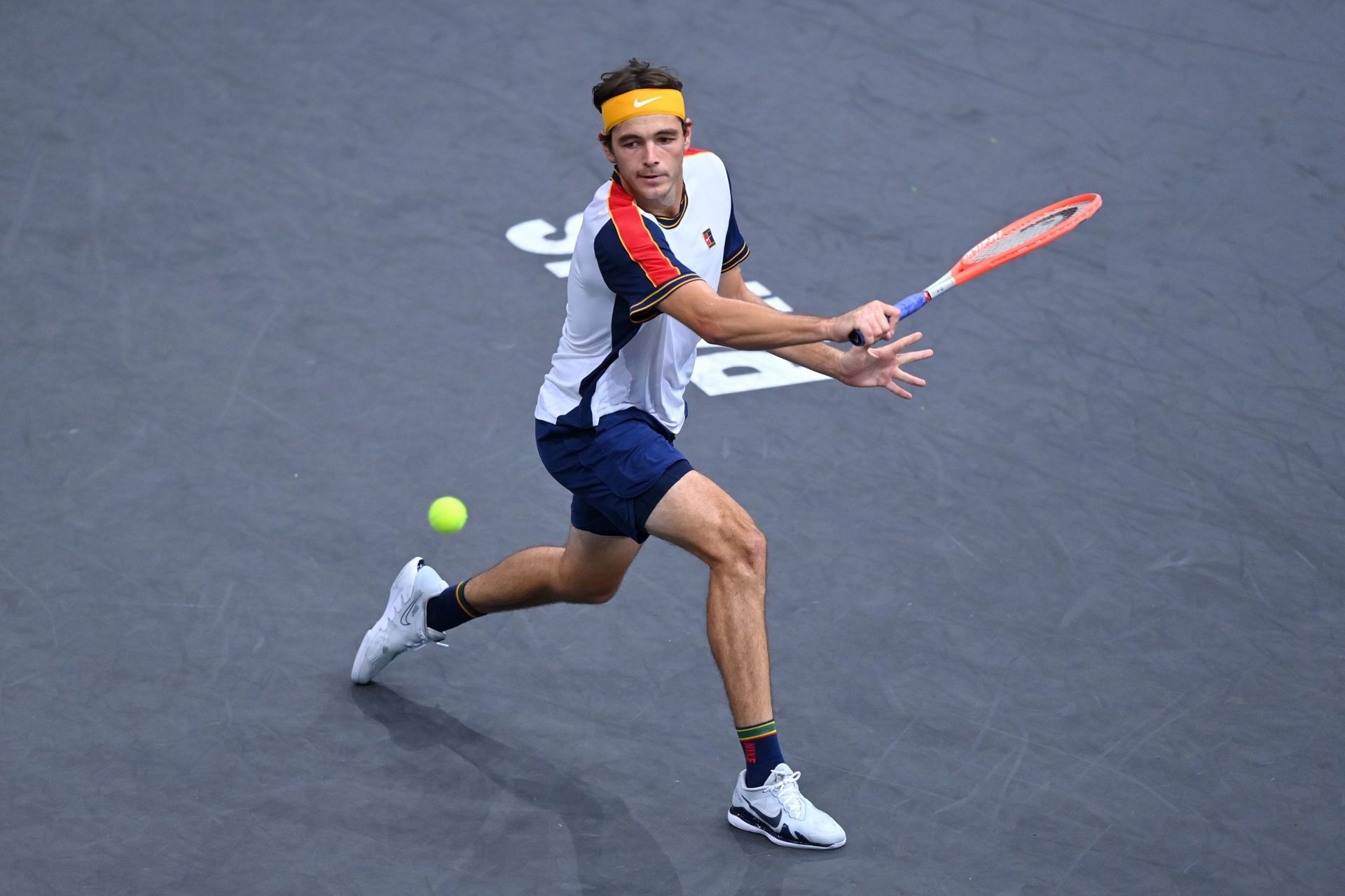 Taylor Fritz at the Rolex Paris Masters 2021